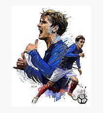 Lámina fotográfica Jugador de fútbol de Antoine Griezmann