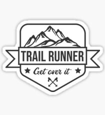 Trail runner badge Sticker