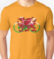 Bike Flag Wales (Big) v2 Unisex T-Shirt