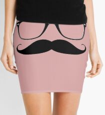 Glasses & Moustache Mini Skirt