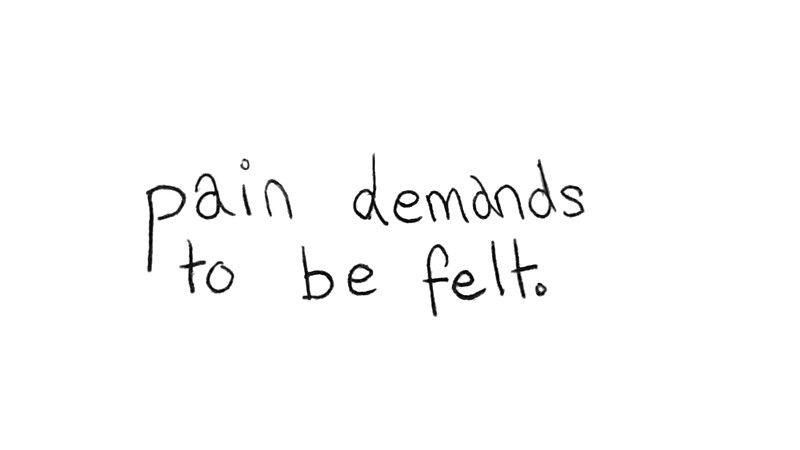 Pain Demands To Be Felt Quote Pain Demands To Be Felt - The Fault In Our Stars (Quote) - Simple" By  Smallpotatoes | Redbubble