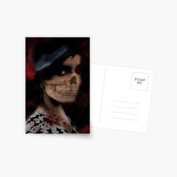 Scary woman.... Postcard