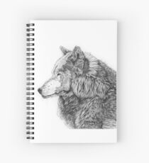 Rocky Mountain Grey Wolf Spiral Notebook