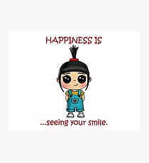 Smile Quotes - Inspirational Quotes - Motivational Quotes Photographic Print