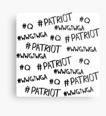 Hashtag - #Patriot #WWG1WGA #Q Metal Print