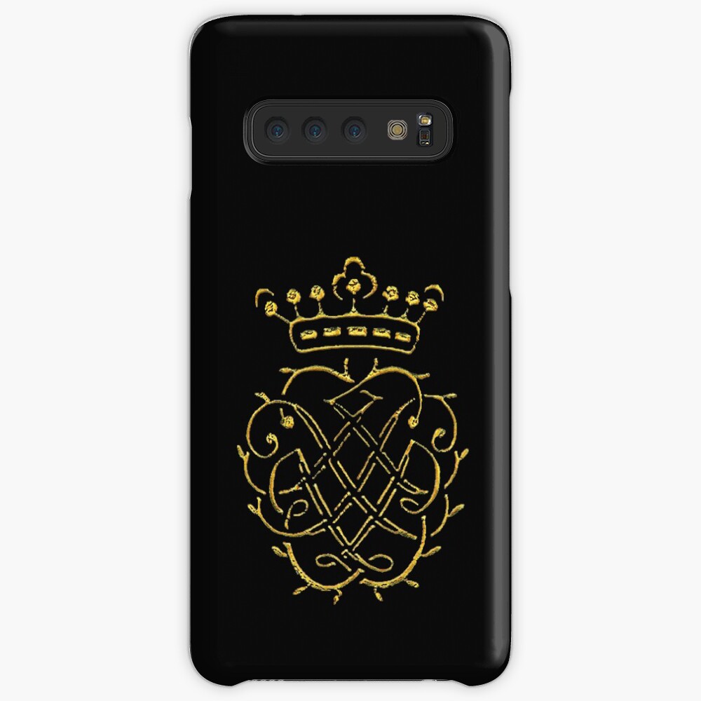 Johann Sebastian Bach..gold on gark red Monogram Case & Skin for Samsung Galaxy
