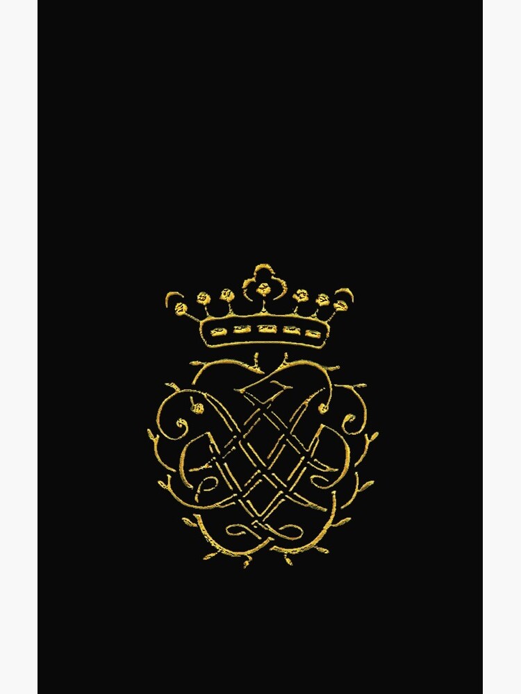 Johann Sebastian Bach..gold on gark red Monogram by edsimoneit