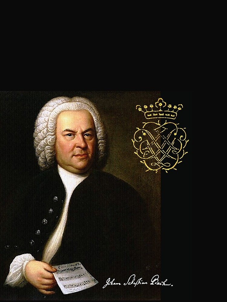 Bach with his Monogram by edsimoneit