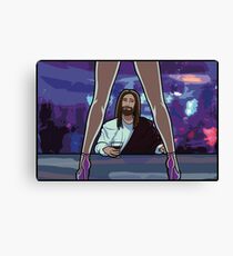 You find him in the strangest places Canvas Print