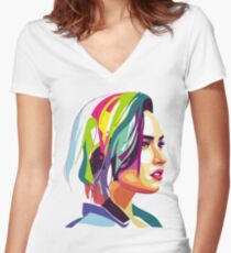 Musica-351 Women's Fitted V-Neck T-Shirt