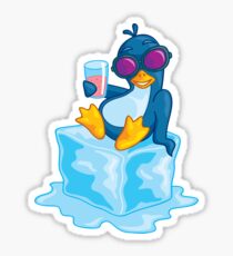 Penguin On Ice Sticker