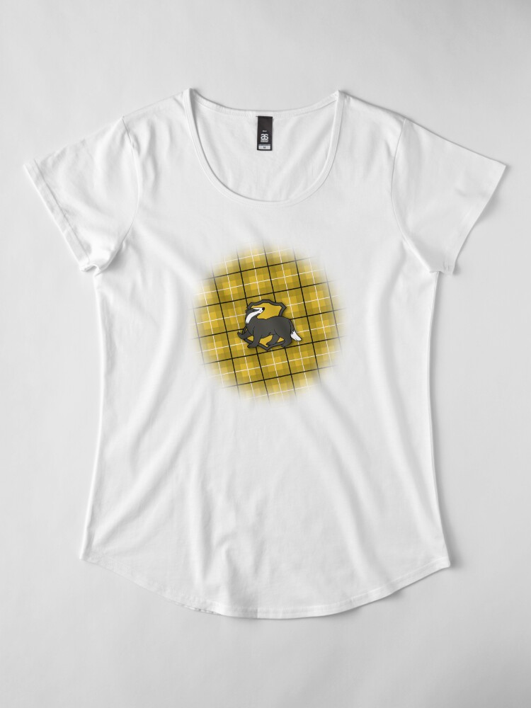 Alternate view of Badger House Plaid Premium Scoop T-Shirt