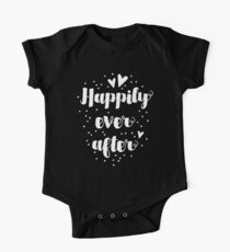 Happily ever after in beautiful brush font One Piece - Short Sleeve