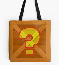 crash question mark crate Tote Bag