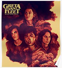 2018 Tour Blake smoke rising best seller Greta tour fun Van Fleet Poster