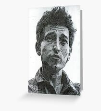PORTRAIT OF BOB DYLAN Greeting Card