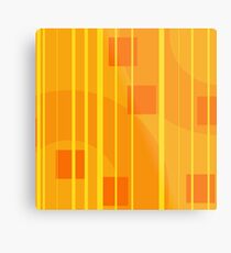 Geometric Graphic Design with Stripes and Rectangles Metal Print