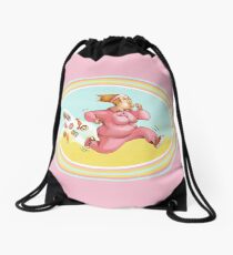 Burn calories with sport Drawstring Bag