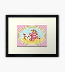 Burn calories with sport Framed Print