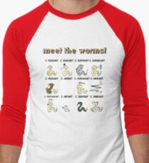 meet the worms Men's Baseball ¾ T-Shirt