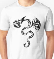 Gothic Black Dragon Unisex T-Shirt