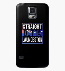 Straight Outta Launceston Retro Style - Gift For An Australian From Launceston in Tasmania , Design Has The Australia Flag Embedded Case/Skin for Samsung Galaxy