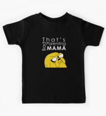 That's Bad Parenting Mama - Adventure Time (white) Kids Tee