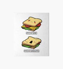 Cute Sandwich Nerd Art Board