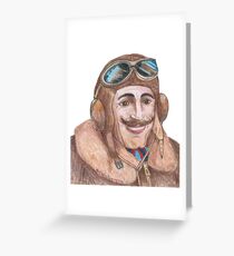 "Biggles" Greeting Card