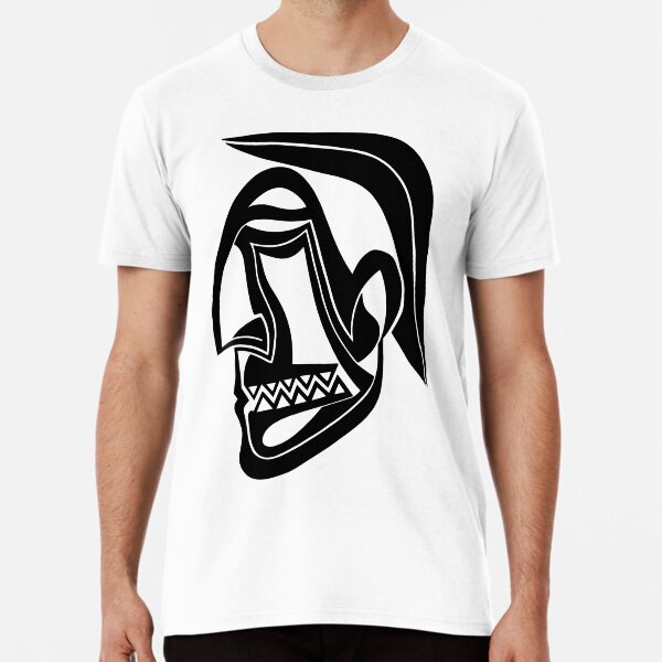 Maske Totem Krieger Premium T-Shirt