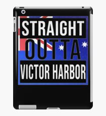 Straight Outta Victor Harbor Retro Style - Gift For An Australian From Victor Harbor in South Australia , Design Has The Australia Flag Embedded iPad Case/Skin