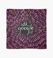 I Don't Know, Google It - Burgundy on Black Scarf
