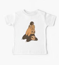 sloth stack Baby Tee