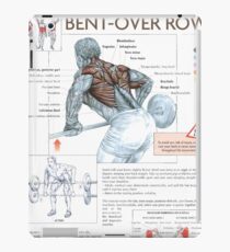 Barbell Bent-Over Row - Exercise Diagram iPad Case/Skin
