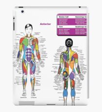 Female Muscle Diagram - Anatomy Chart iPad Case/Skin