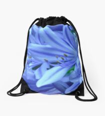 flouro agapanthus Drawstring Bag