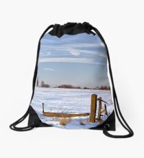 In Deep Midwinter Drawstring Bag