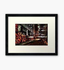 Laneway Moods. Framed Print