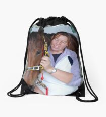 Happy strapper and Kiriasis Drawstring Bag