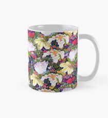 Flowers gone WILD! All kinds DARK BLUE Mug