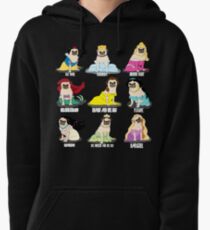 Pug Princesses Pullover Hoodie