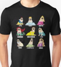 Camiseta unisex Princesas Pug