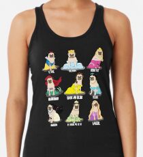 Pug Princesses Racerback Tank Top