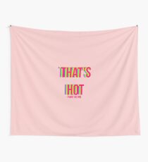 Paris Hilton That's Hot Rainbow Text Print Wall Tapestry