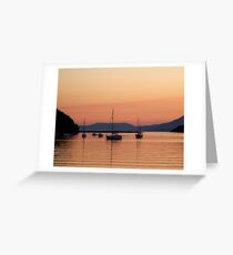 Sunset in Bantry bay Greeting Card