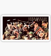 John Denver and Muppets Christmas Sticker