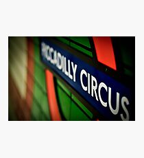 Piccadilly Circus Line Photographic Print