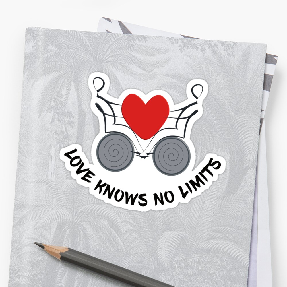 Love Knows No Boundaries Love Knows No Limits Sticker By Mmchen