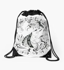 Pen & Ink 3 Drawstring Bag
