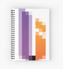 #black, #white, #chess, #checkered, #pattern, #abstract, #flag, #board Spiral Notebook